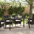 Gartentisch Schwarz 160 x 80 x 73 cm Metall