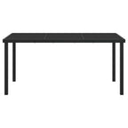 Gartentisch Schwarz 160 x 80 x 73 cm Metall