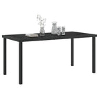 Gartentisch Schwarz 160 x 80 x 73 cm Metall