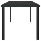 Gartentisch Schwarz 160 x 80 x 73 cm Metall