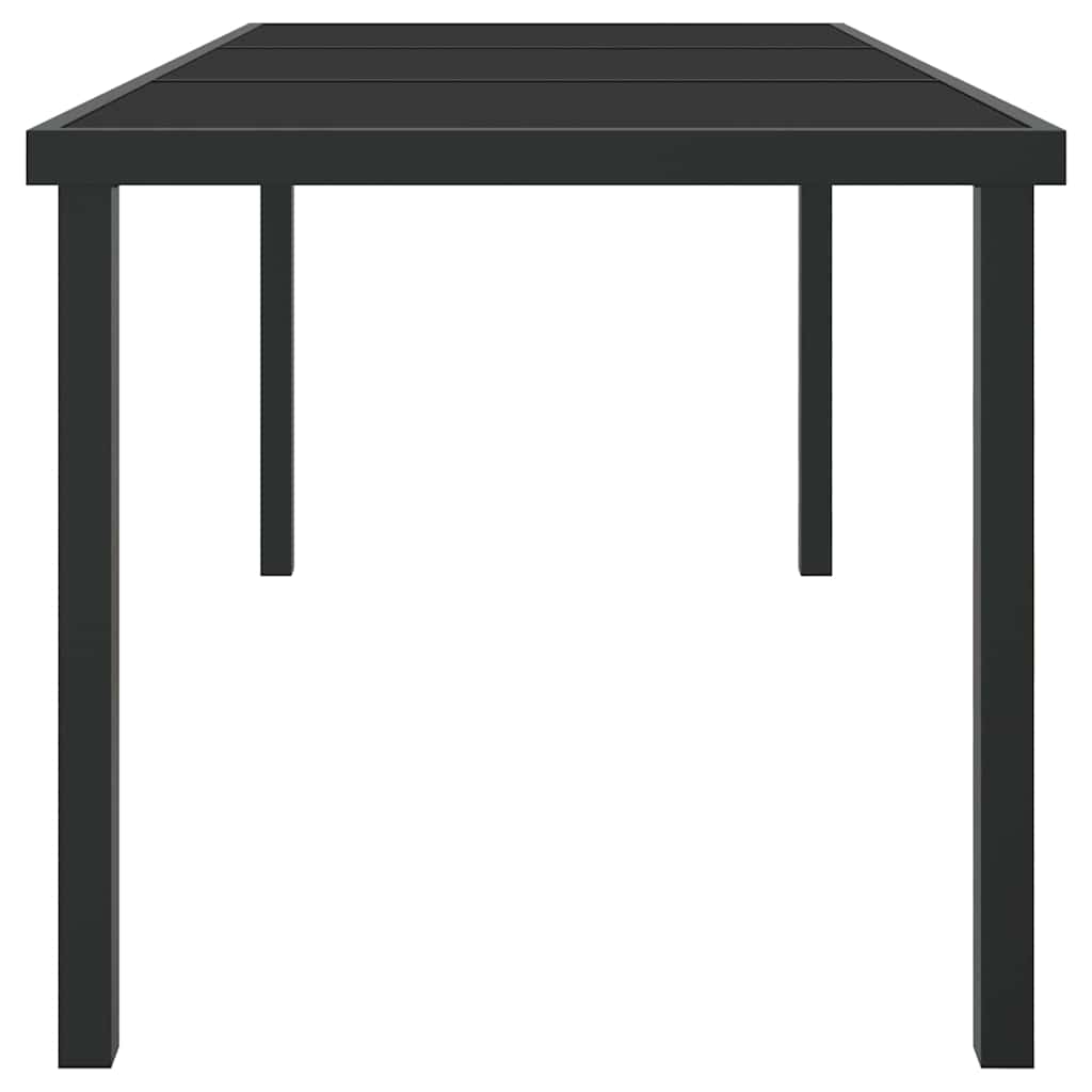 Gartentisch Schwarz 160 x 80 x 73 cm Metall