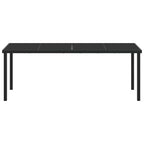 Gartentisch Schwarz 200 x 80 x 73 cm Metall