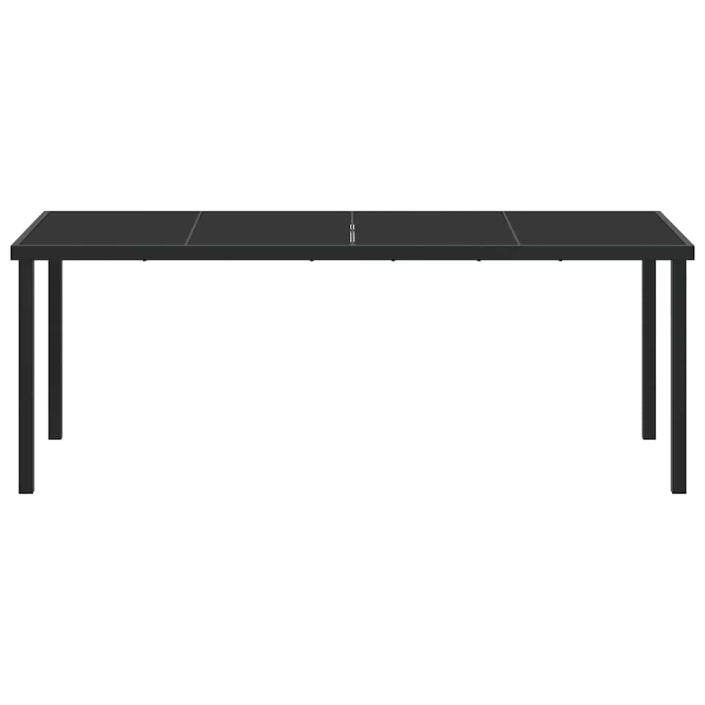 Gartentisch Schwarz 200 x 80 x 73 cm Metall