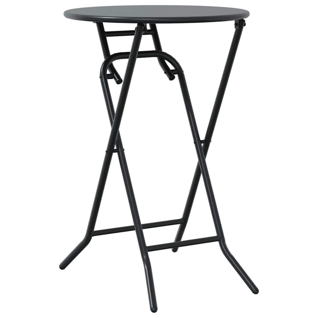 Garten Bistro Set 3 pcs Anthrazit Stahl