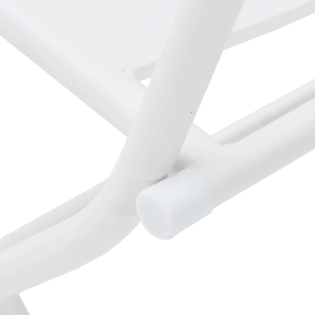 Garten Bistro Set 3 pcs Weiß Stahl