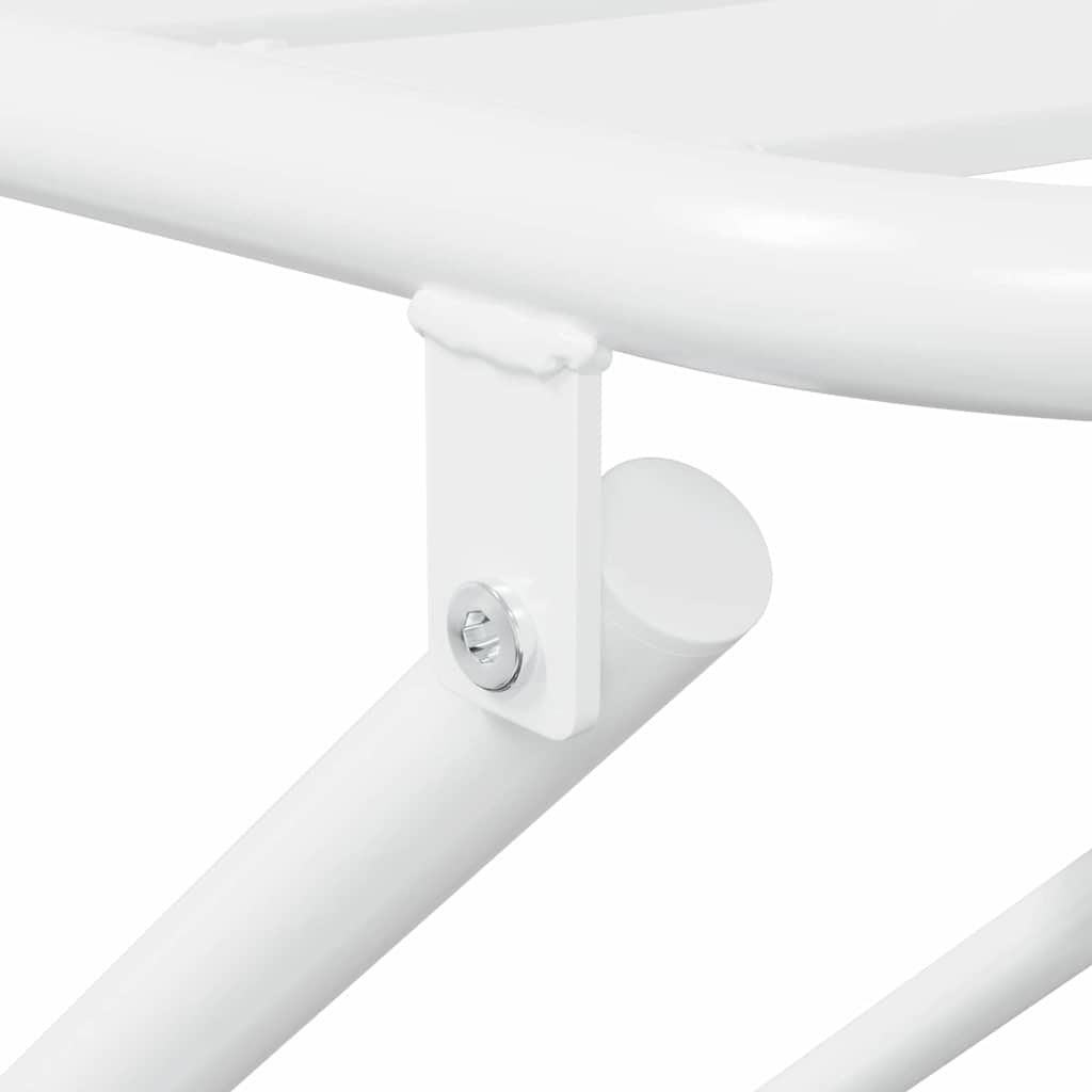 Garten Bistro Set 3 pcs Weiß Stahl