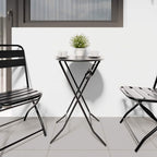 Gartentisch Anthrazit 50 x 50 x 72 cm Metall