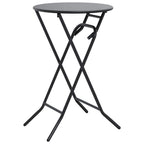 Gartentisch Anthrazit 50 x 50 x 72 cm Metall