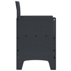 Gartenstuhl 2 pcs Anthrazit 53 x 49 x 85 cm Polypropylen