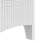 Gartenstuhl mit Kissen 4 pcs Weiß 53 x 49 x 85 cm Polypropylen
