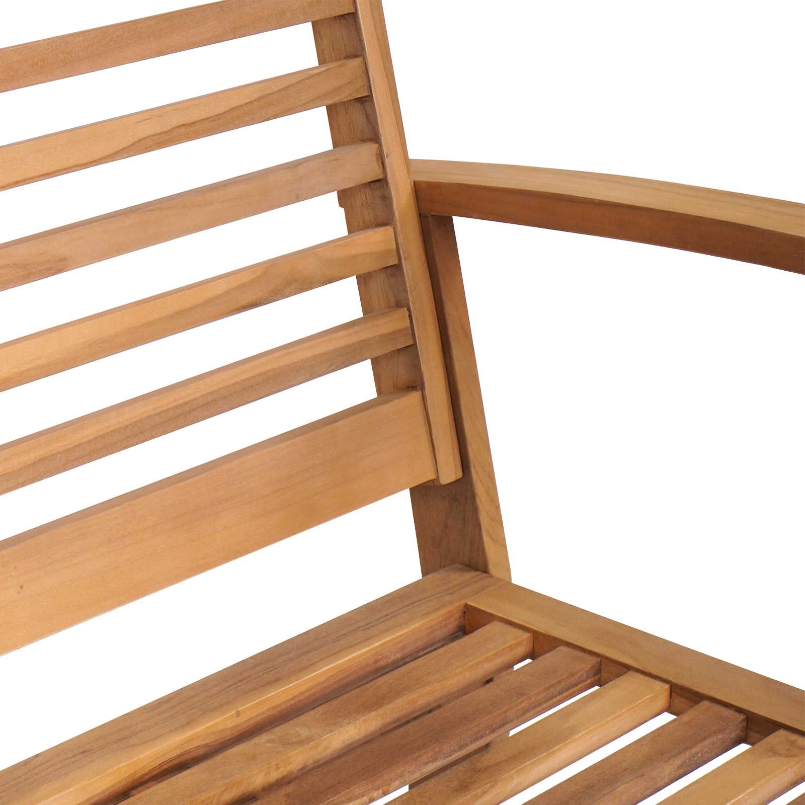 Gartensofa-set 4 pcs Natur Massivholz Teak