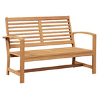 Gartensofa-set 4 pcs Natur Massivholz Teak