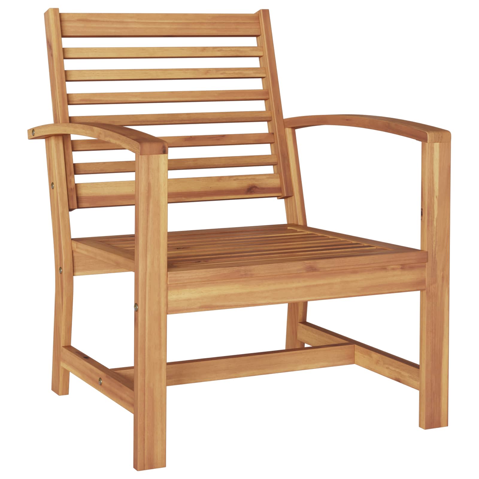 Gartensofa-set 4 pcs Natur Massivholz Teak