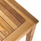 Gartensofa-set 3 pcs Natur Massivholz Teak