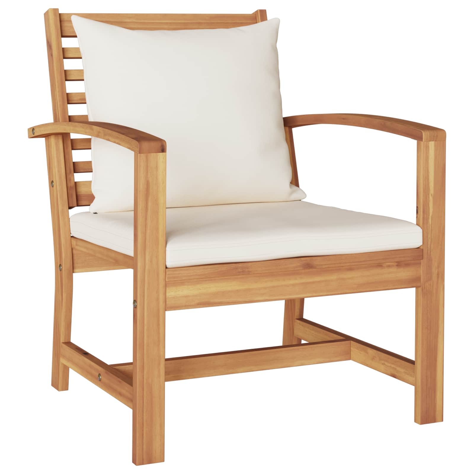 Gartensofa-set 5 pcs Natur Massivholz Teak