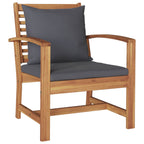 Gartensofa-set 5 pcs Natur Massivholz Teak