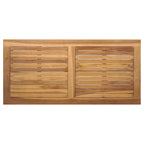 Gartensofa-set 5 pcs Natur Massivholz Teak