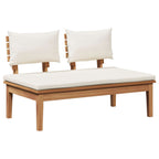 Gartensofa-set 4 pcs Braun und Creme