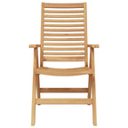 Garten Essgruppe 5 pcs Braun Massivholz Teak