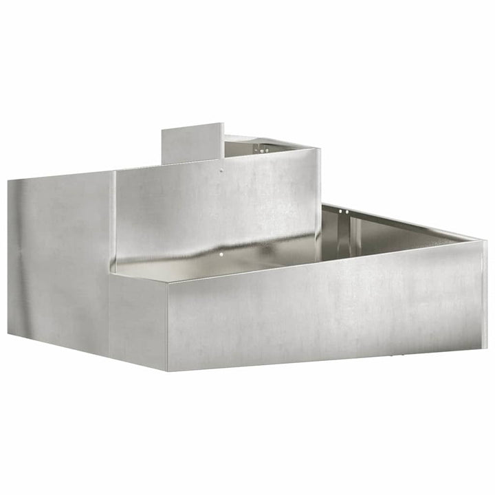 Gartenblumentopf Silber 80 x 80 x 50 cm Edelstahl