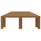 Garten Pavillon 6 x 3 m Beige Polyester und Stahl 190