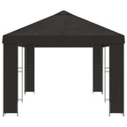 Garten Pavillon 6 x 3 m Anthrazit Polyester und Stahl 190