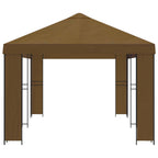 Garten Pavillon 6 x 3 m Taupe Polyester und Stahl 190
