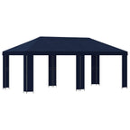Garten Pavillon 6 x 3 m Blau Polyester und Stahl 190