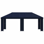 Garten Pavillon 6 x 3 m Blau Polyester und Stahl 190