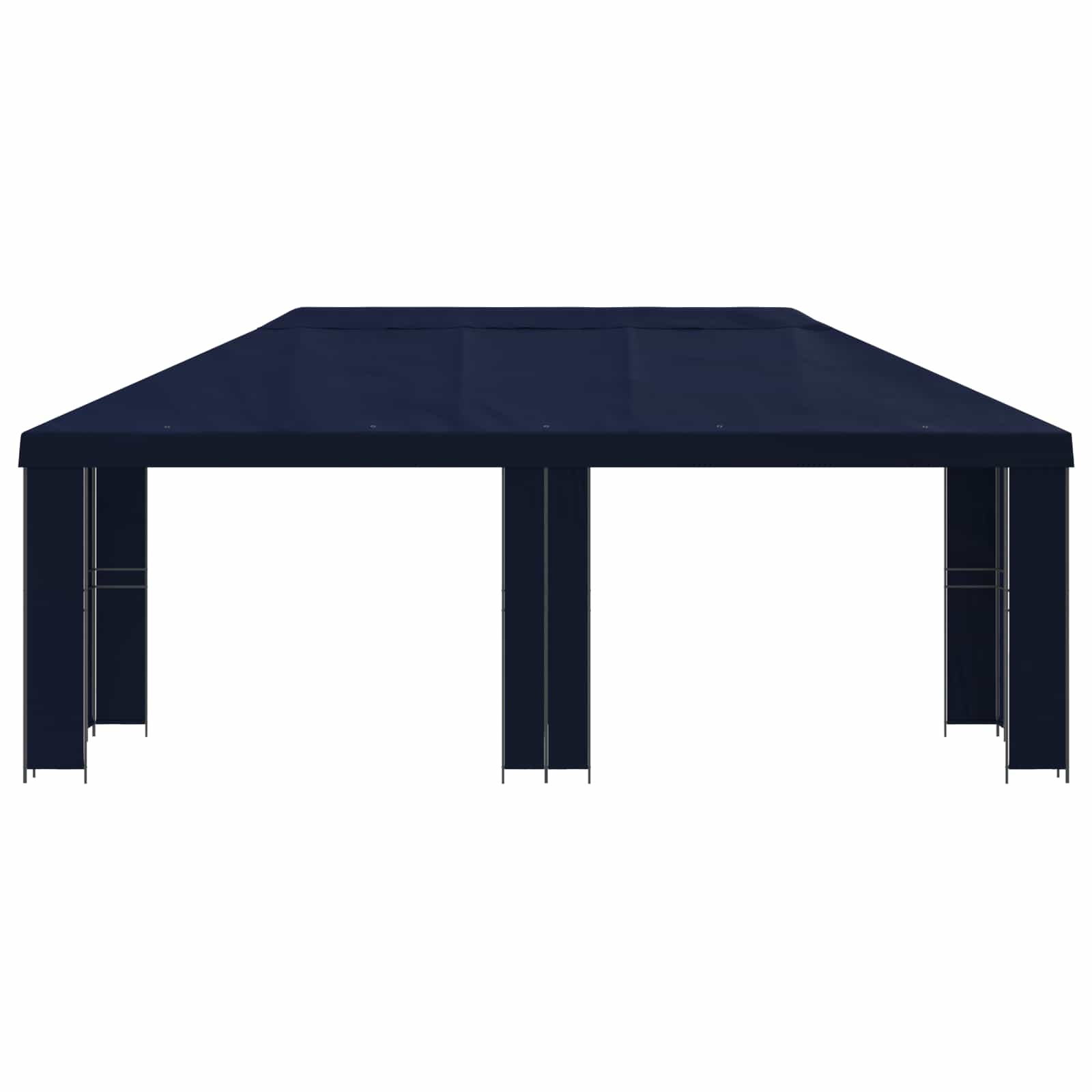 Garten Pavillon 6 x 3 m Blau Polyester und Stahl 190
