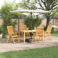 Garten Essgruppe Faltbar 5 pcs Braun Massivholz Akazie