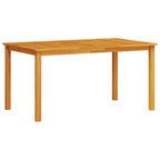 Garten Essgruppe Faltbar 7 pcs Braun Massivholz Akazie