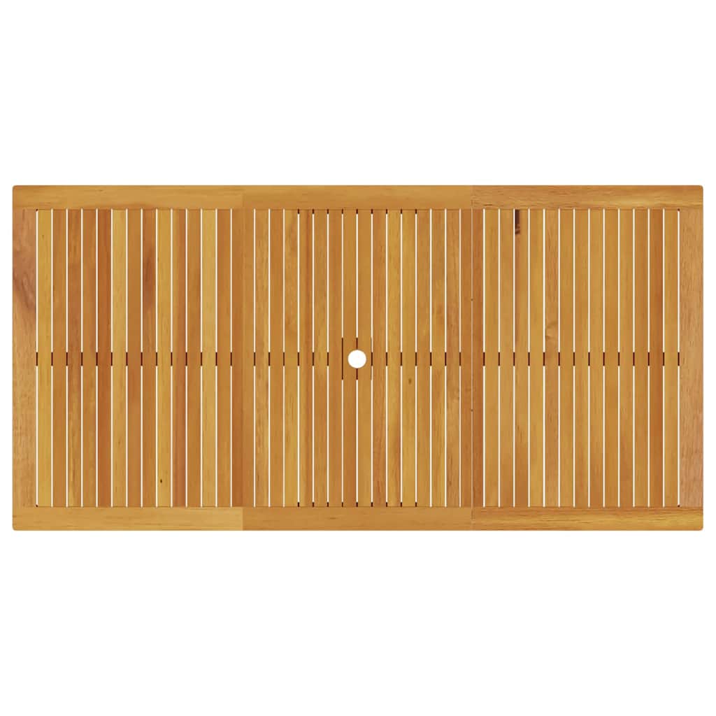 Garten Essgruppe Faltbar 7 pcs Braun Massivholz Akazie