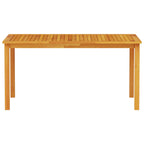 Garten Essgruppe 5 pcs Braun Massivholz Akazie