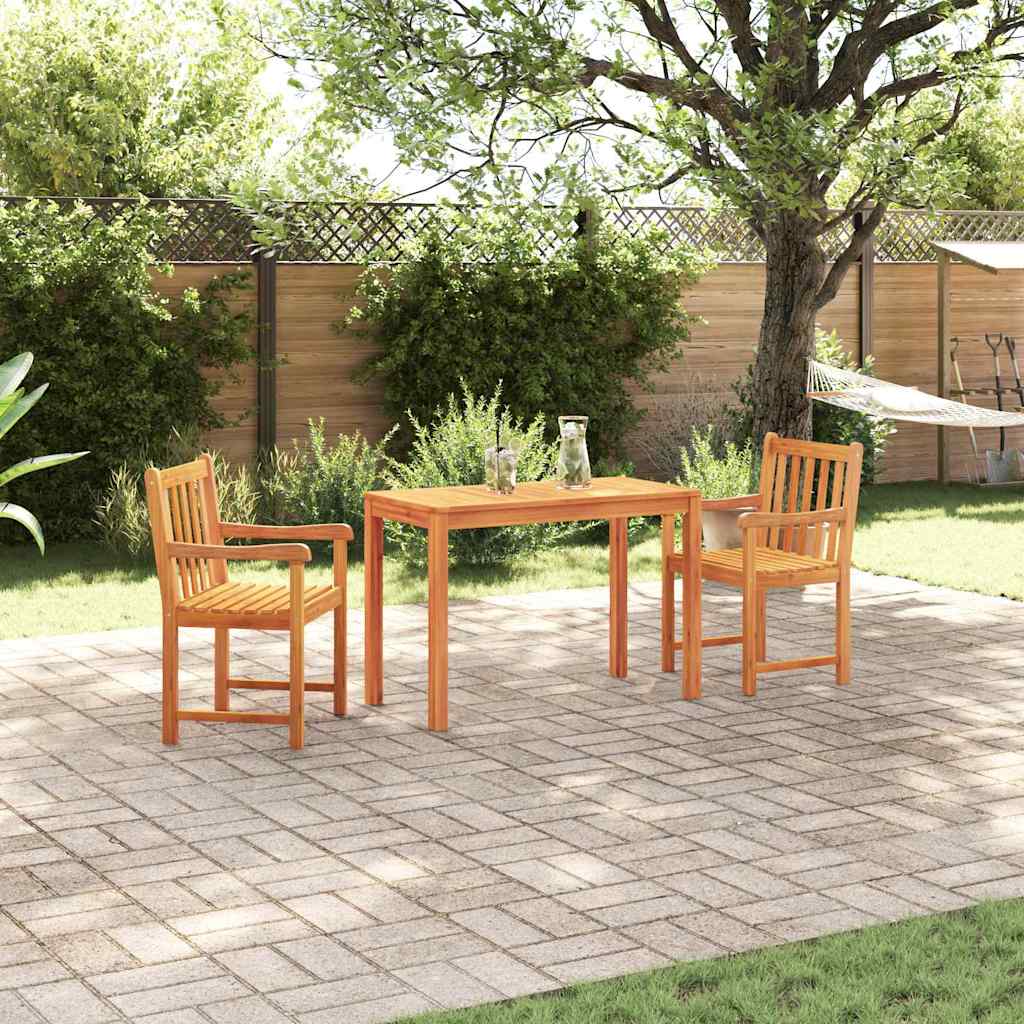 Garten Essgruppe 3 pcs Braun Massivholz Akazie