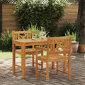 Garten Essgruppe 3 pcs Braun Massivholz Akazie