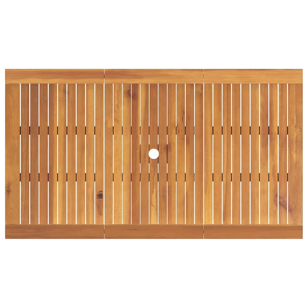 Garten Essgruppe 7 pcs Braun Massivholz Akazie