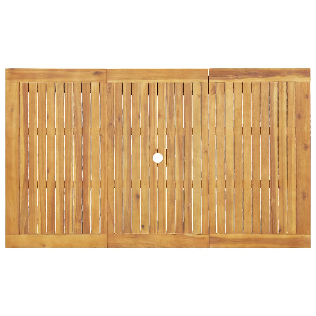 Garten Essgruppe 5 pcs Braun Massivholz Akazie