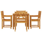 Garten Essgruppe 5 pcs Braun Massivholz Akazie