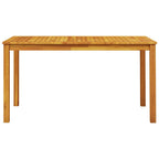 Garten Essgruppe 7 pcs Braun Massivholz Akazie