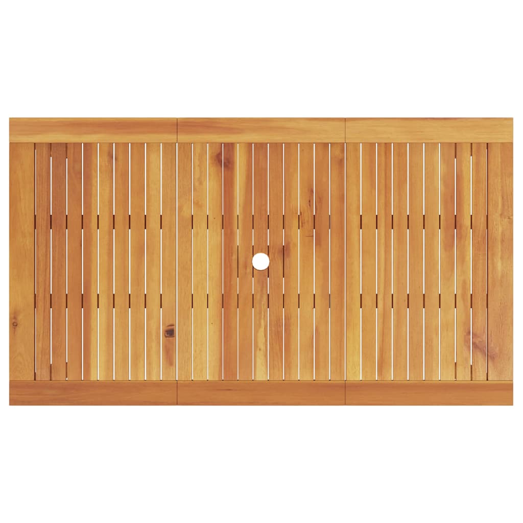 Garten Essgruppe 7 pcs Braun Massivholz Akazie