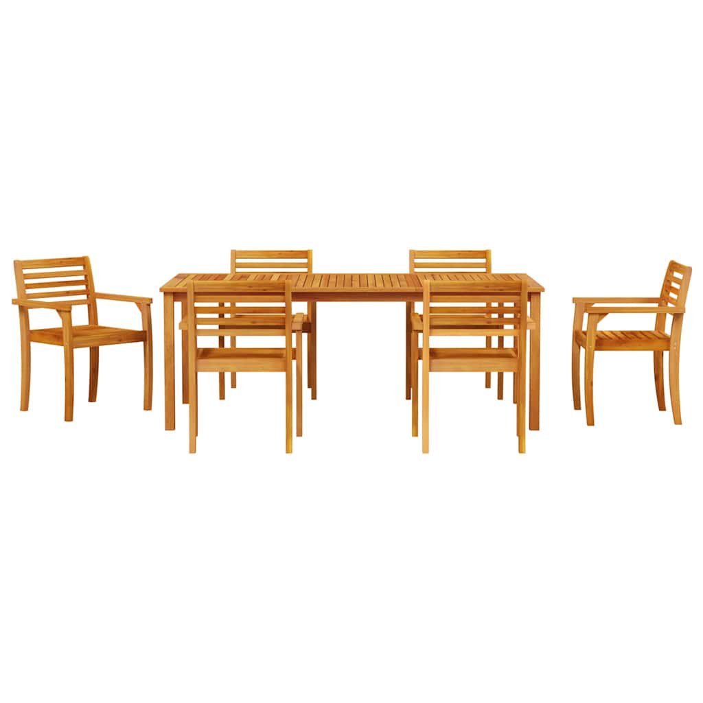 Garten Essgruppe 9 pcs Braun Massivholz Akazie