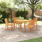 Garten Essgruppe 5 pcs Braun Massivholz Akazie
