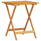 Klapp Bistro Set 3 pcs Braun Massivholz Akazie