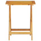 Klapp Bistro Set 3 pcs Braun Massivholz Akazie