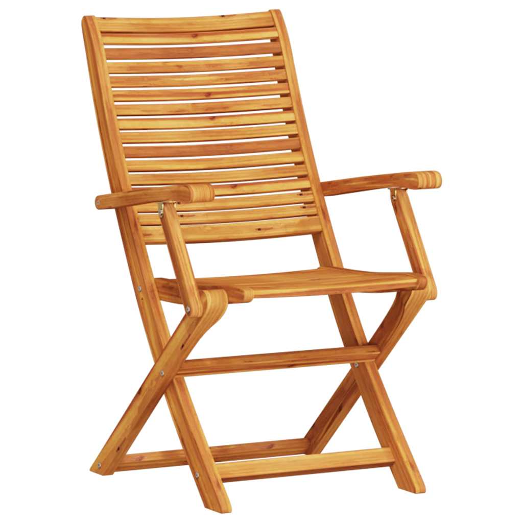 Klapp Bistro Set 3 pcs Braun Massivholz Akazie