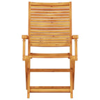 Klapp Bistro Set 3 pcs Braun Massivholz Akazie