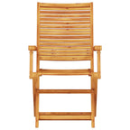 Klapp Bistro Set 3 pcs Braun Massivholz Akazie