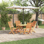 Garten Essgruppe 5 pcs Braun Massivholz Akazie