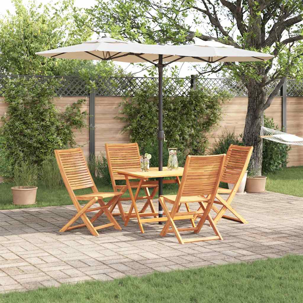 Garten Essgruppe 5 pcs Braun Massivholz Akazie